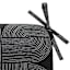 Black Geo Outdoor Chair Cushion