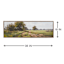 Honeybloom Framed Landscape Canvas Wall Art, 36x12