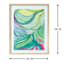 Glass Framed Colorful Abstract Print Wall Art, 23x29