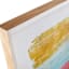 Glass Framed Colorful Abstract Print Wall Art, 25x31