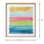 Glass Framed Colorful Abstract Print Wall Art, 25x31