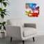 Colorful Abstract Canvas Wall Art, 24"