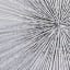 Found & Fable Silver Sunburst Canvas Wall Art, 24"