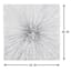 Found & Fable Silver Sunburst Canvas Wall Art, 24"