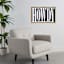 Glass Framed Typography Howdy Print Wall Art, 37x25
