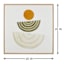 Soul Searcher Neutral Abstract Framed Canvas Wall Art, 25"