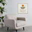 Soul Searcher Neutral Abstract Framed Canvas Wall Art, 25"
