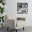Glass Framed Tiger Print Wall Art, 27"