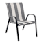 Laila Ali Stackable Sling Patio Chair, Black & White Striped