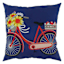 Sunny Club Mushroom Bike Outdoor Throw Pillow, 16"