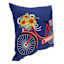 Sunny Club Mushroom Bike Outdoor Throw Pillow, 16"