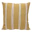 Honeybloom Yellow Striped Outdoor Throw Pillow, 16"