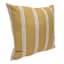 Honeybloom Yellow Striped Outdoor Throw Pillow, 16"