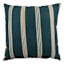 Honeybloom Dark Green Stripe Outdoor Throw Pillow, 16"