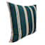 Honeybloom Dark Green Stripe Outdoor Throw Pillow, 16"
