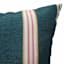 Honeybloom Dark Green Stripe Outdoor Throw Pillow, 16"