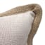 2-Pack Natural Jute Trim Outdoor Throw Pillow, 18"