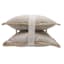 2-Pack Natural Jute Trim Outdoor Throw Pillow, 18"