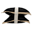 2-Pack Black Jute Trim Outdoor Throw Pillow, 18"