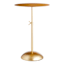 Bella Adjustable Metal Accent Table, Antique Gold Finish