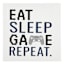 Game & Repeat Canvas Wall Art, 12"