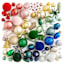 Classic Christmas Royal Blue Flocked Ball Ornament, 4"
