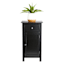 Thomas Wooden Accent Cabinet, Black