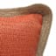 2-Pack Terracotta Jute Trim Outdoor Throw Pillow, 18"