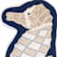 Honeybloom Seahorse Shaped Outdoor Throw Pillow, 18x9