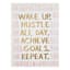Wake Up Hustle Canvas Wall Art, 12x16