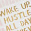 Wake Up Hustle Canvas Wall Art, 12x16