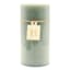 Green Unscented Pillar Candle, 3x6