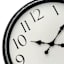 Iris with Black Finish & Silver Edging Wall Clock, 30"