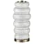 White Stacked Stones Large Table Lamp with Shade, 31"