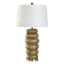 Brown Stacked Stones Large Lamp with Shade, 31"