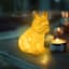 Frenchie Dog Ceramic LED Lamp