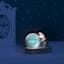 Astronaut with Crystal Orb Light