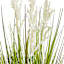 Green Grass Bundle with White Planter, 30"