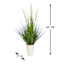 Green Grass Bundle with White Planter, 30"