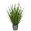 Green Grass Bundle with Grey Planter, 31"