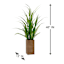 Green Grass Bundle with Wooden Planter, 46"