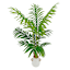 Found & Fable Faux Emerald Floor Greenery with White Ceramic Pot, 37"