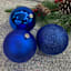 6-Count Blue Mix Shatterproof Ornaments, 100mm