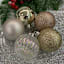 50-Count Vintage Pastel Mix Shatterproof Ornaments