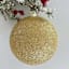 1-Count Large Gold Glittered Shatterproof Ornament, 7.7"