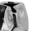 Remi Polished Silver Ceramic Vase, 6"