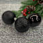 16-Count Black Mix Shatterproof Ornaments, 70mm