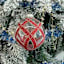4-Count Red & Clear Ornaments, 3.9"
