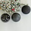 3-Count Black Mix Shatterproof Ornaments, 6"