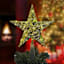 Pre-Lit Gold Mercury Star Tree Topper, 10"